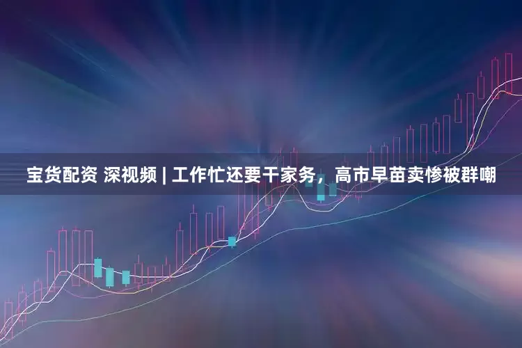 宝货配资 深视频 | 工作忙还要干家务，高市早苗卖惨被群嘲